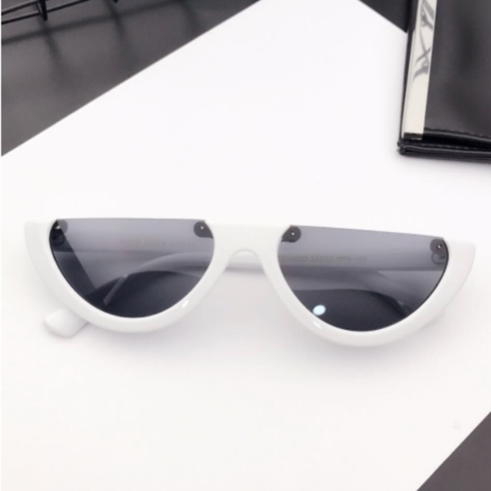 “Selene” tiny half frame Slim cat eye sunnies - Picture 2 of 3